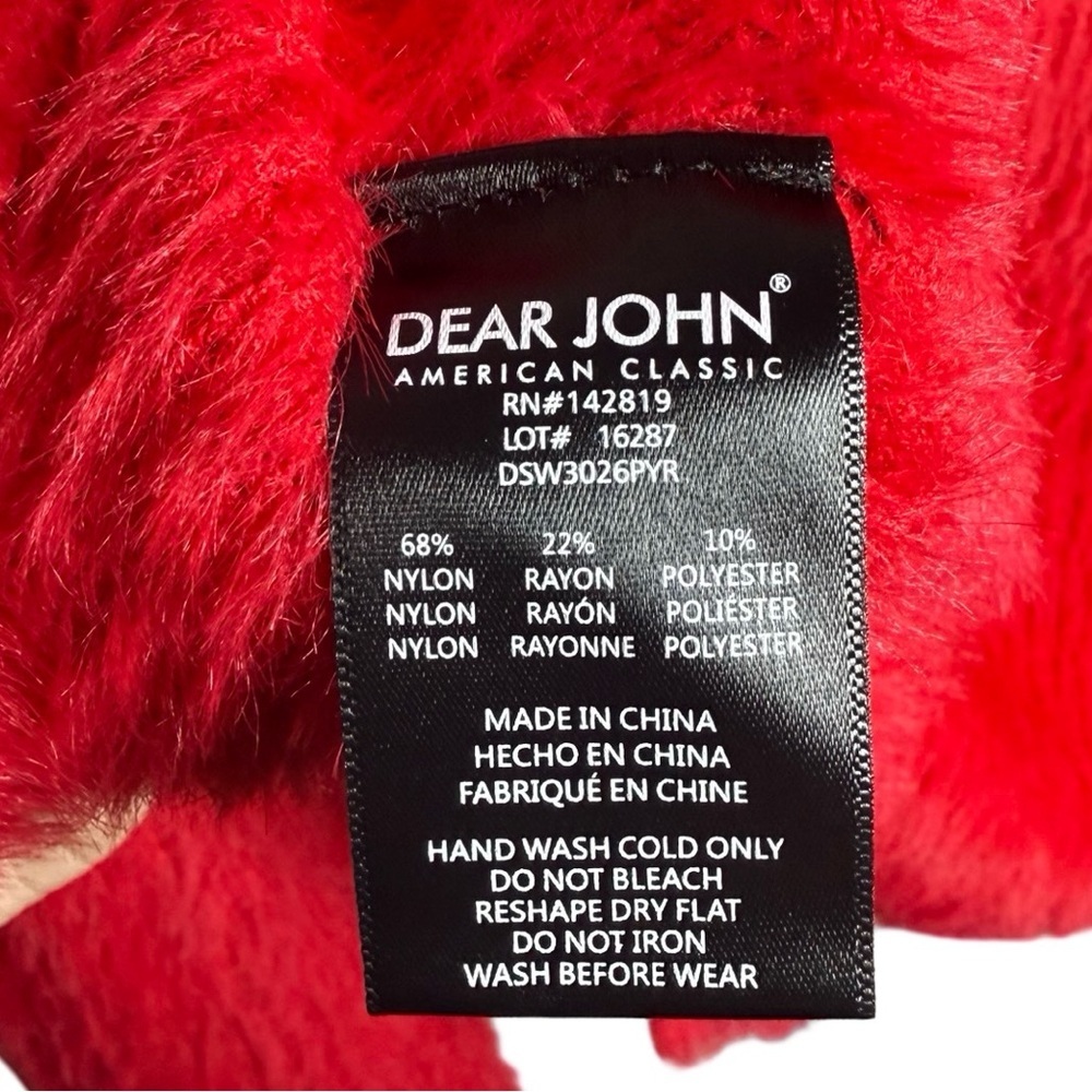Dear John Fuzzy Poppy Red Button-Down Sweater - NWT - Picture 5 of 8